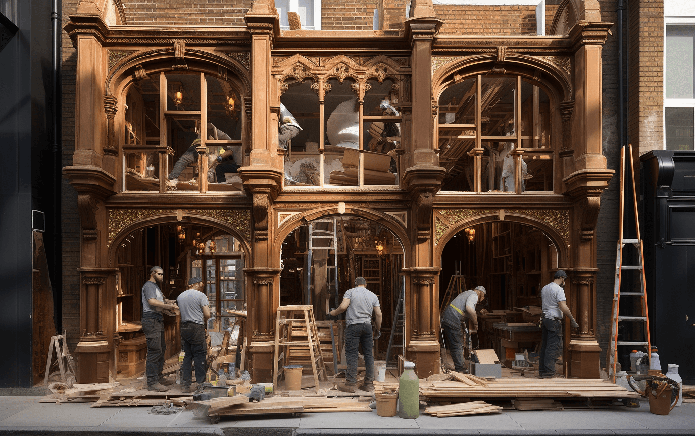 builders at work